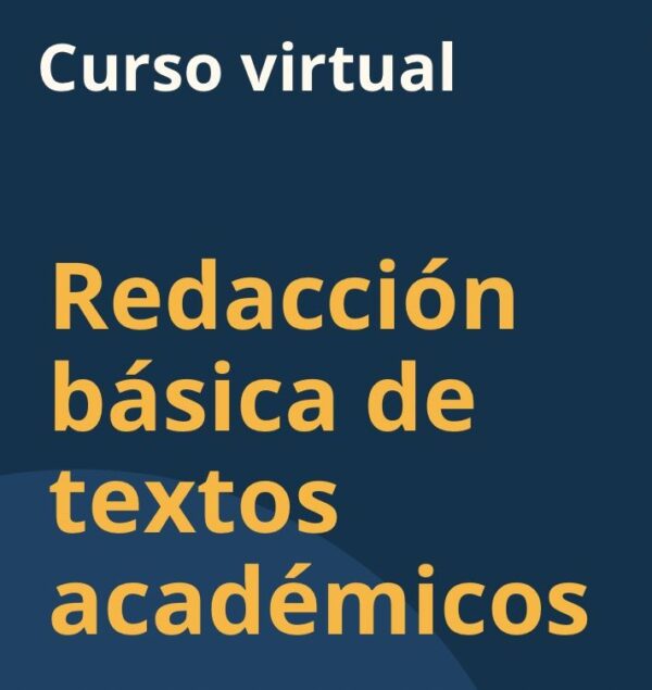 Curso Redacción de textos académicos (noviembre)